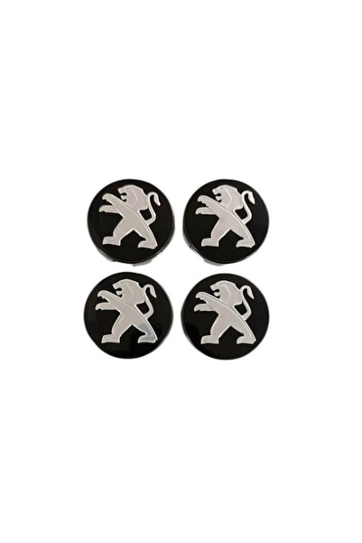 MAF Set de 4 capace de jantă Peugeot, 60 mm, negre