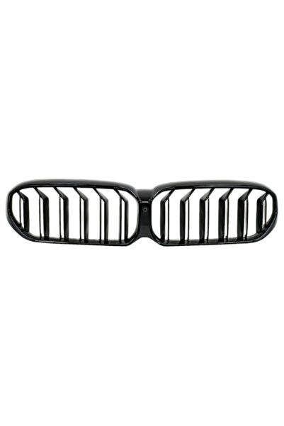DELUXETUNING Grile centrale față Tuning compatibile cu BMW Seria 5 G 30 G 31 2020-> Negru lucios