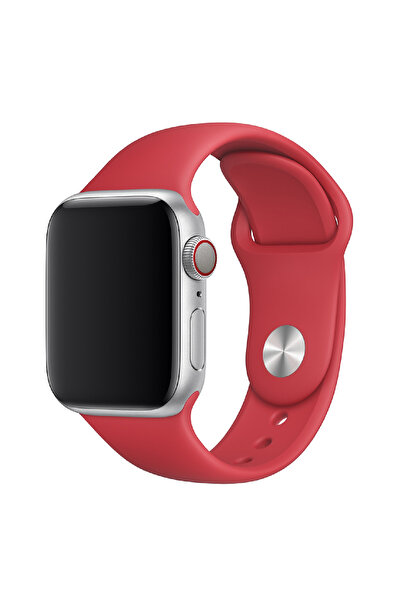 HYPERSOFT Apple Watch 3-4-5-6-7-8-9-10-Se Tüm Serilerle Uyumlu Düz Renk Silik...
