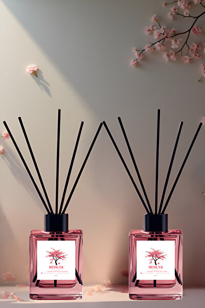 Japanese Cherry Blossom Room Fragrance 100ml x2 | Natural, Permanent, Refreshing Diffuser Set