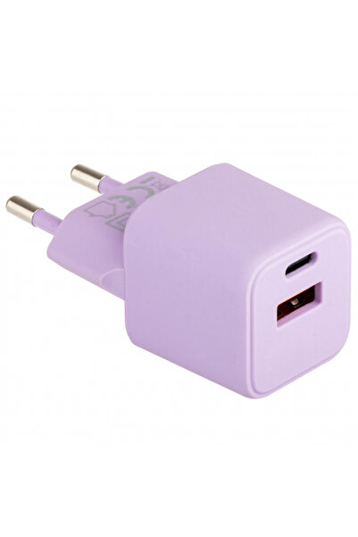 OEM Colorum Cls30-Ac-09 Τροφοδοτικό, 30W, 3A, 1 X USB-A - 1 X USB-C, Μωβ