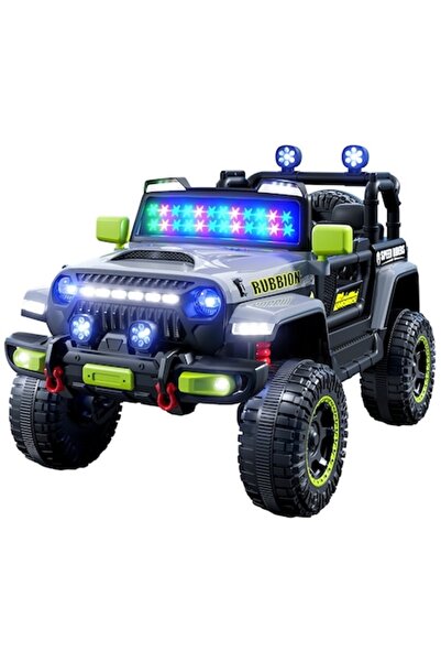 GOLD MARKET Electric Jeep Car, Bluetooth Remote Control, Battery, All-Wheel Drive, Light System
