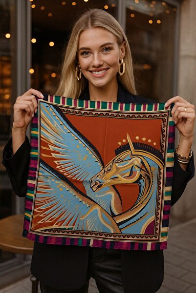 FELLMENS FLR19 Eșarfă de damă cu model 50x50 cm