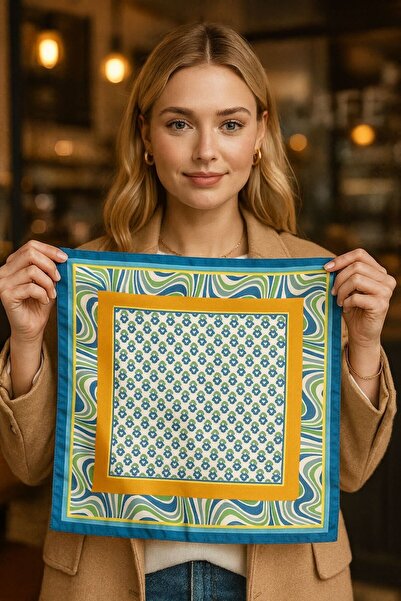 FELLMENS FLR45 Eșarfă de damă cu model 50x50 cm