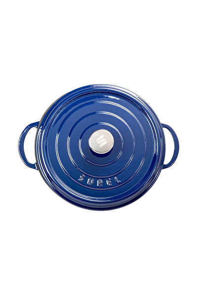 Sürel 32 cm Yuvarlak Tencere Parlak Koyu Mavi