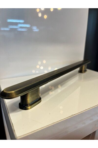 Taşkın Aksesuar Allegra Metal Handle 160mm Antique Yellow Cabinet Door Modern Furniture Drawer Tv Unit Nightstand Console