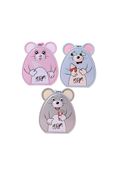 hediyeconcepti Kilitli Sevimli Farecik Kumbara Çocuklar İçin Teneke Para Kutu...