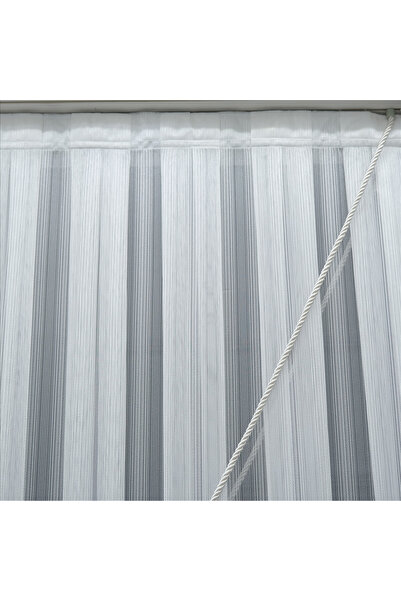 ESDEH Double-Breasted Sport Tulle Curtain (300X250 cm) Stylish, Wrinkle-Free, Modern Tulle Fabric - Off White - with Cord Gift