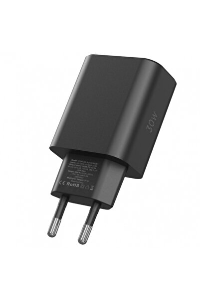 Tech-Protect Τροφοδοτικό Nc30w, 30W, 3A, 1 Θύρα USB-A - 2 Θύρες USB-C, Μαύρο