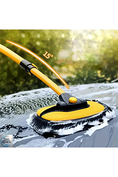 ZEN SPARK Teleskobik Araç Temizleme Fırçası Oto Yıkama Paspası Fırçası