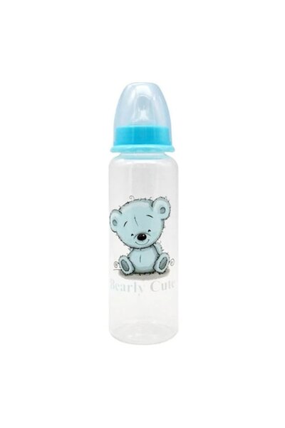 OEMN Biberon din Plastic cu Tetina din Silicon Bleu Ursulet "Bearly Cute" 250...