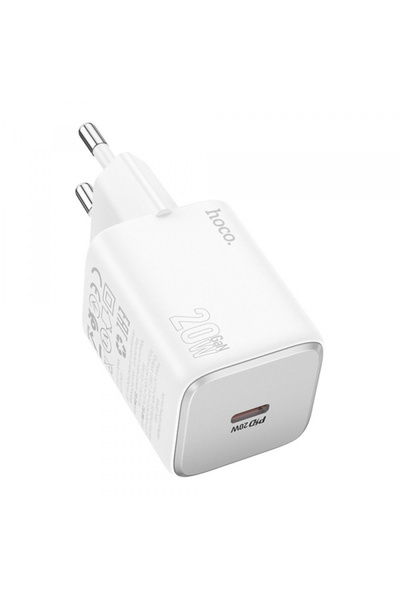 hoco. Incarcator Retea HOCO N40, 20W, 3A, 1 x USB-C, Alb