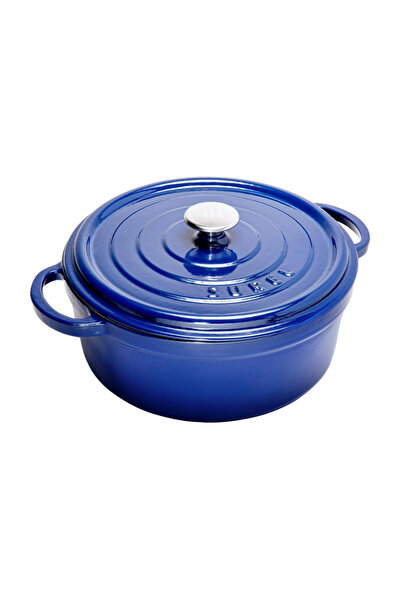 Sürel 32 cm Yuvarlak Tencere Parlak Koyu Mavi