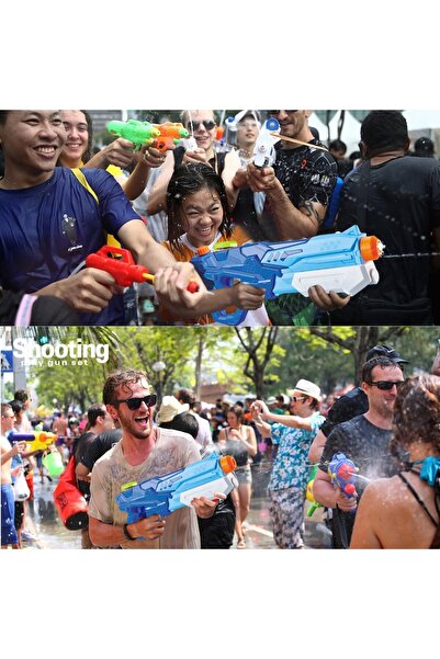 GOLD MARKET Water gun for children, 990ml tank, Pearlescent turquoise, 6+