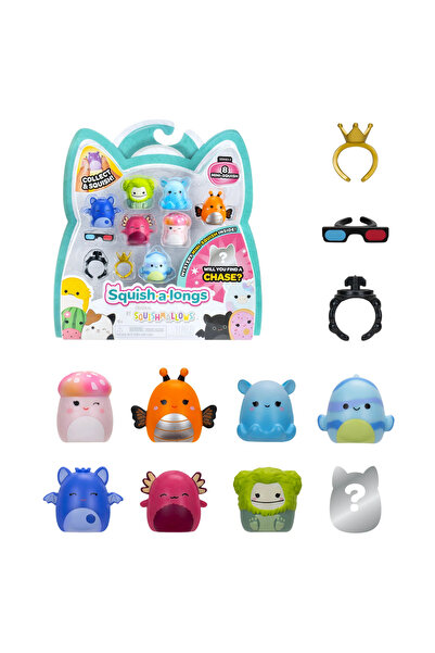 TOYFEST Squishmallows Squish-A-Longs 8 Figure + Ring Set Series 2 - 1 Pcs