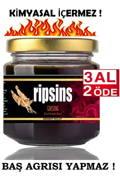 Herşeyi Kolay Ginsengli 240gr Ripsinss Ripsinsz Bitkisel, Atom Macunu Kuvvetl...
