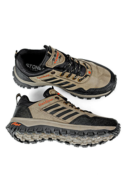 Luis West Bej Siyah Unisex Su Ve Soğuğa Dayanıklı Kışlık Trekking Outdoor Sneaker Ayakkabı Energy Lw4397