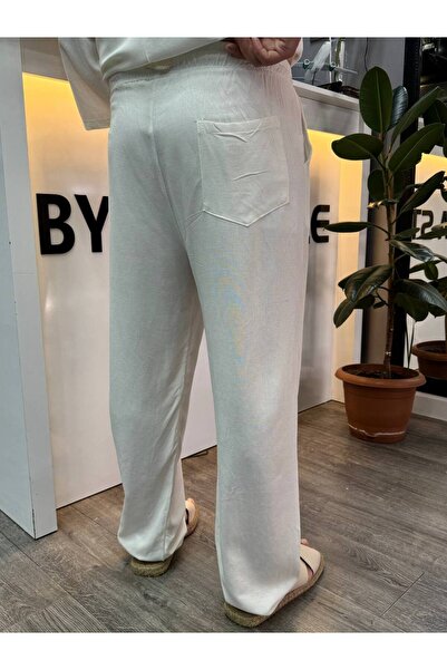 BYATA MENS STYLE Men's Linen Baggy Pants