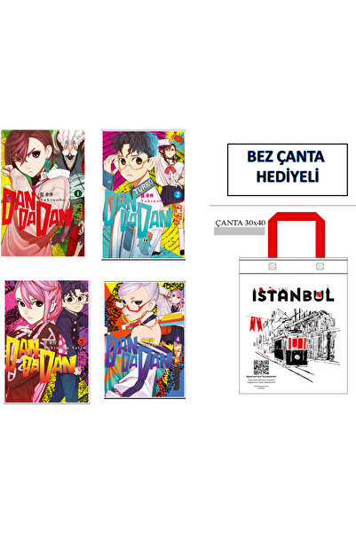 Gerekli Şeyler Yayıncılık Dandadan 1. 2. 3. 4. cilt takım bez çanta hediyeli