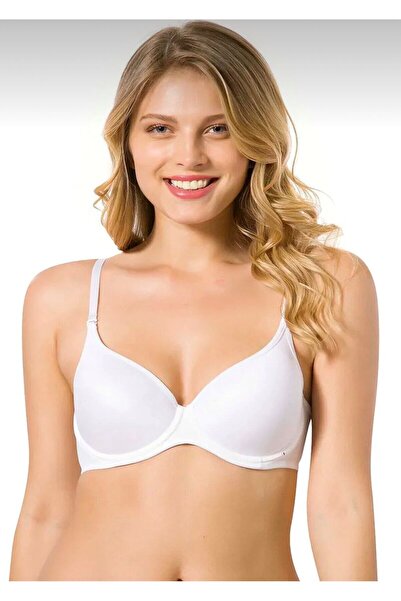 Beyaz Sütyen Desteksiz Dolgusuz Soft Cup Basic