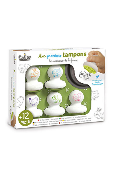 Crealign Set de ștampile din lemn - Animale, CREA LIGN (6 buc.)