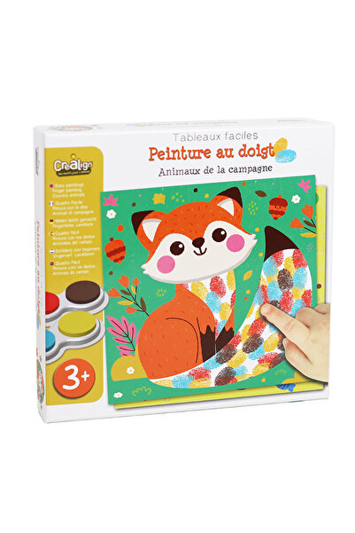 Crealign Set creativ - Pictură cu degetele - Animale din pădure, CRÉA LIGN, 3...