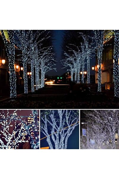 OEM Instalație luminoasă 100 m, 500 LED-uri alb rece, 8 jocuri luminoase, perfectă pentru brad și casă.