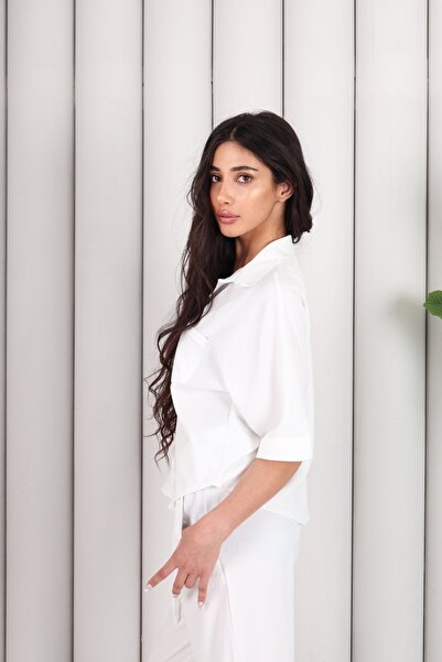 Modax Bluză Pantaloni Set din două piese de in