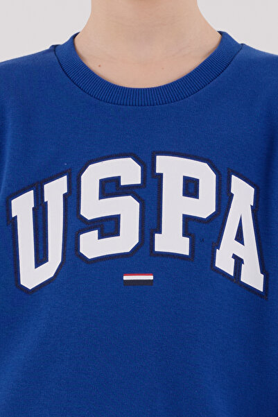 U.S. Polo Assn. Boy's Crew Neck 3 Thread Printed Top and Bottom Set Th27Vl2Vrpol