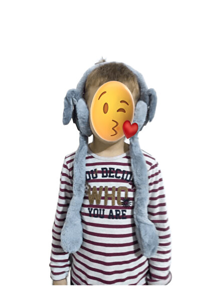 FuryaTedarik سماعة أذن للأطفال مصنوعة من القطيفة مع ضوء وصوت متحركين