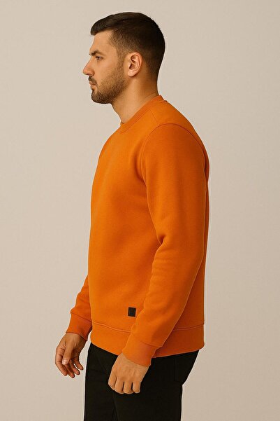 TROYLİFE Three-Thread Crew Neck Sweater