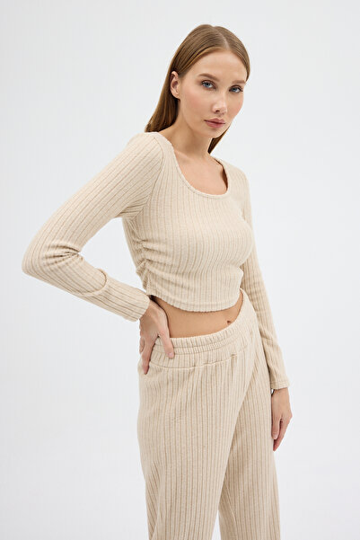 Eco Sense Set două piese pentru femei - Crop Top și O supradimensionat / Wide...