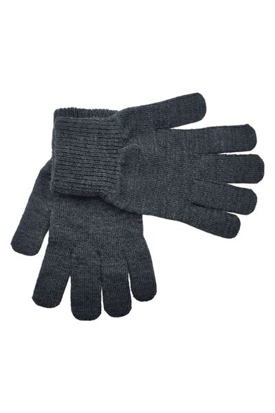 AXE SPORTSWEAR قفازات شتوية نسائية مريحة ومرنة ذات ملمس ناعم بلون أنثراسايت