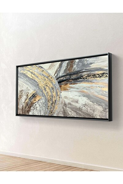 YILDIZ TABLO Epoksi Kaplamalı Dokulu Kanvas Tablo