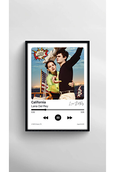 Thetic Lana Del Rey - Каліфорнійська колекція синглів PREMIUM Spotify Постер ...