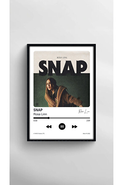 Thetic Rosa Linn - Poster PREMIUM pentru colecția SNAP Single - Poster cu melodie!