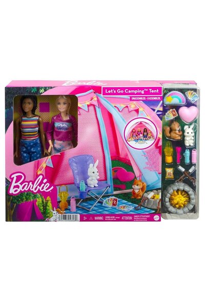 Barbie HGC18 Malibu ve Brooklyn Kampta Oyun Seti