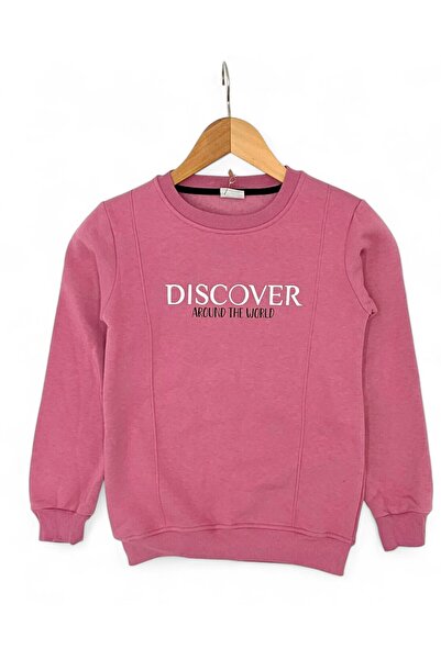 VOY KİDS Girl's Winter 3-Layered Hooded Tracksuit Set for Ages 10-11-12-13-14