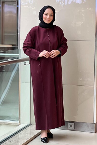 Ghisa Glitter Thread Patterned Dress with Ribbed Detail