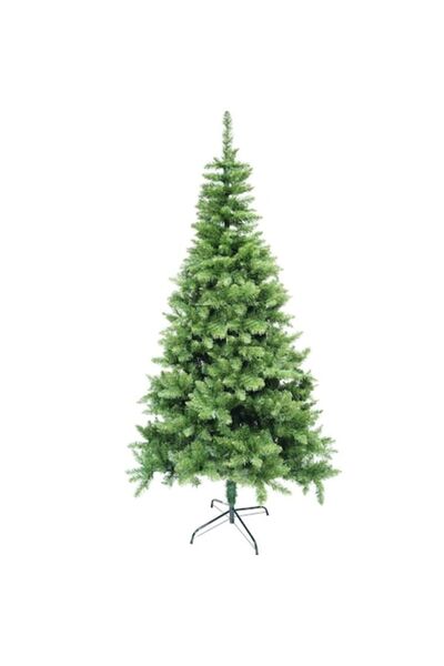 GOLD MARKET Brad artificial de Craciun clasic, 180 cm, Suport metalic, 649 Ramuri, Diametru 105 cm, Verde