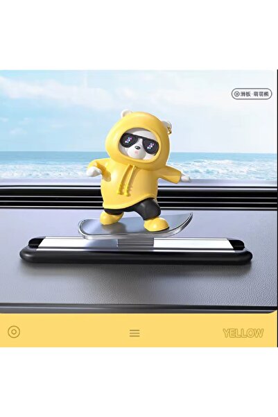 hediyeconcepti New Dashboard Car Decorations Skateboard Bear Magnetic Parking...