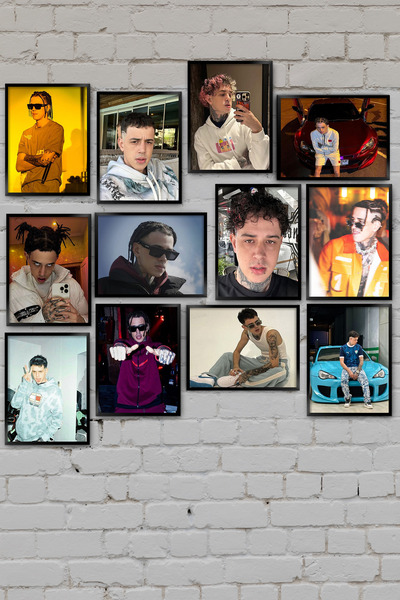 TABLOX Set de pictură decorativă din MDF, 12 piese, Reckol, cântăreț, rapper,...