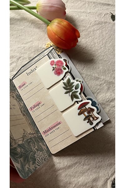 Nova Crafts Little Book Botanical Journal Tabs / Post it / Sticker / Not Kâğıdı / Kitap Ayracı