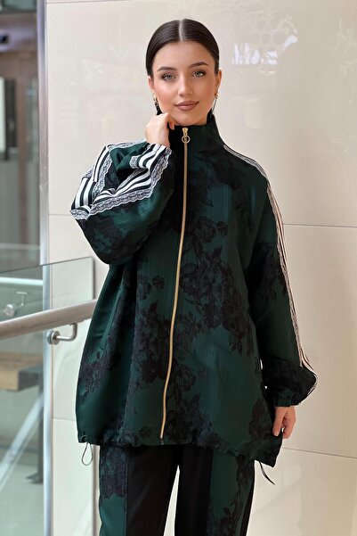 Ghisa Double Line Piping Detail Cap Pants Set