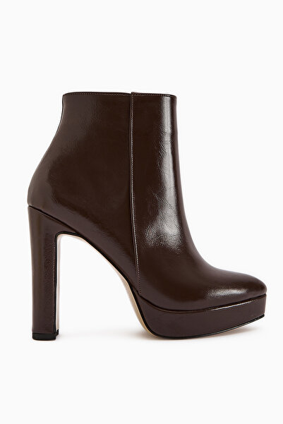 Limoya Cizme cu fermoar cu toc înalt Abbie maro