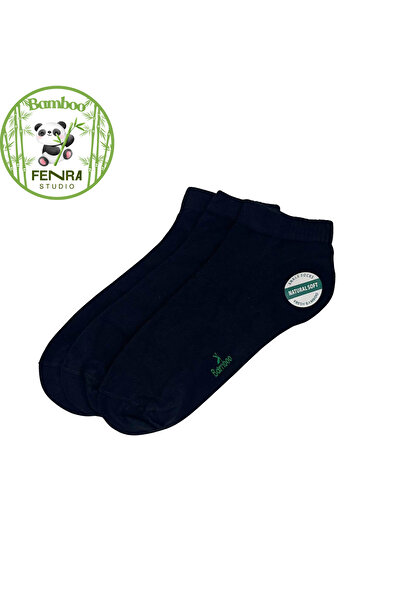 FENRA STUDIO Natural Bamboo Yarn Toe-Less Seamless 3-Piece Soft Booties Black...