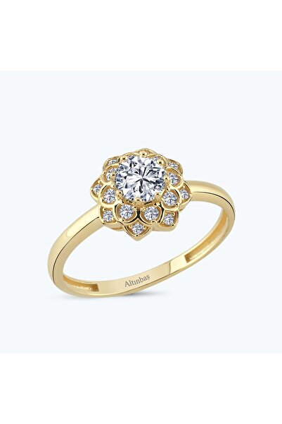 Altınbaş Altın Vintage Çiçek Yüzük