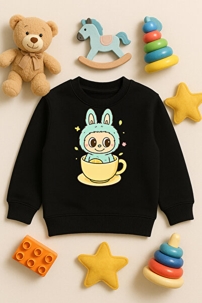 SVART WEAR Labubu Print cu imprimeu Hanorac pentru copii și adulți tricou 100...