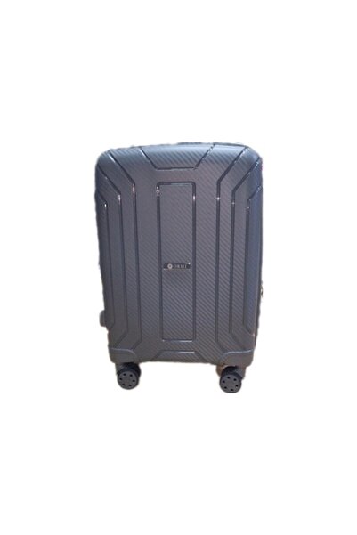 Ormi rubberized fiber trolley, Gray color, with TSA lock, 75x48x30 cm