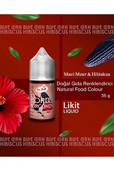 Dr. Gusto DOĞAL LİKİT GIDA BOYASI DR.GUSTO 35 GR BORDO